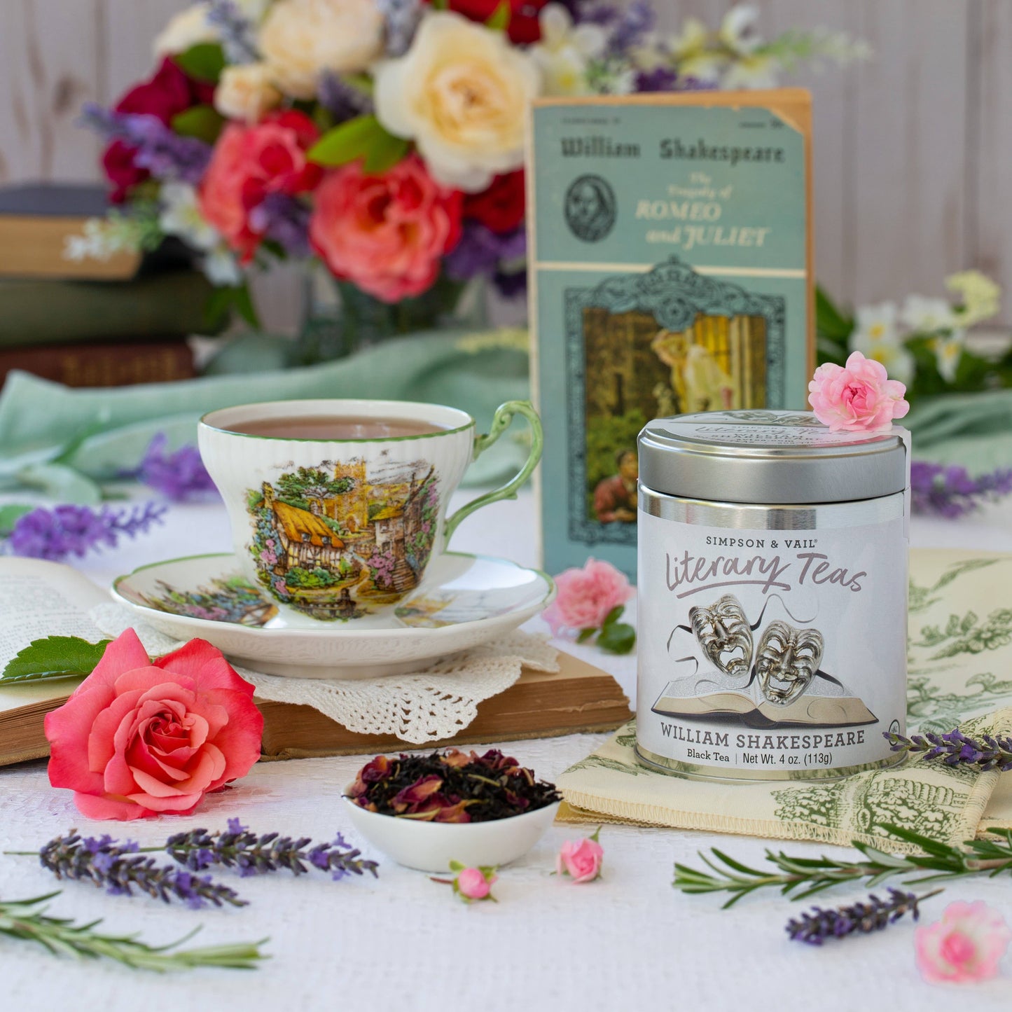 William Shakespeare’s Black Tea Blend - 4 Ounce Tin