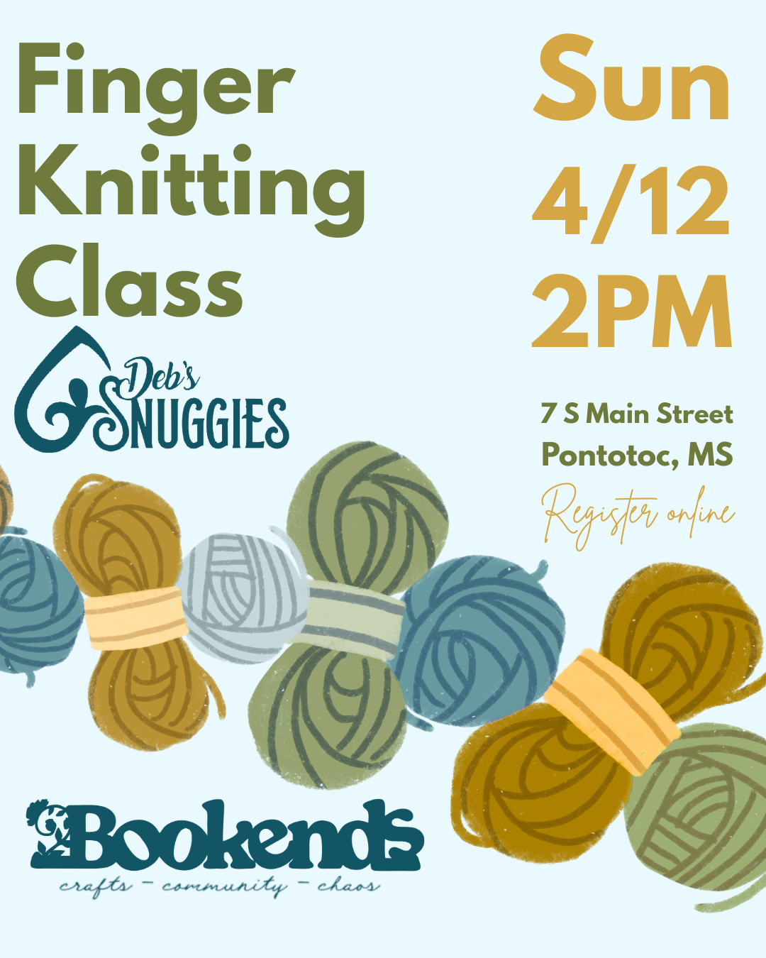 Finger-Knitting Class