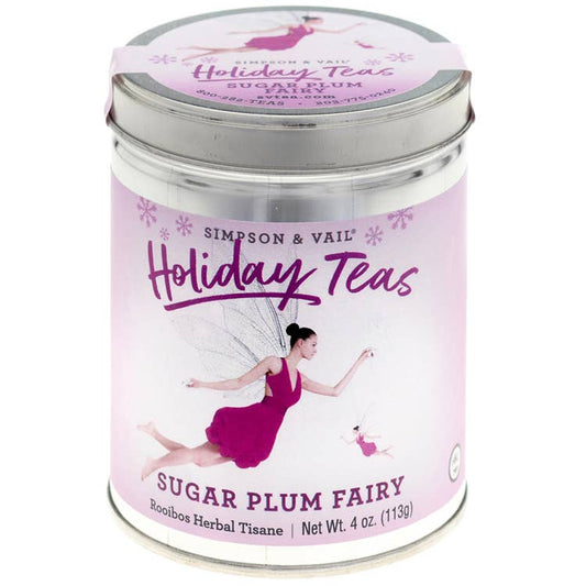 Sugar Plum Fairy Rooibos Herbal Tisane - 4 Ounce Tin