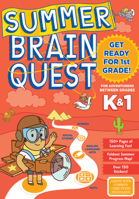 Summer Brain Quest - Grades K-1 Workbook