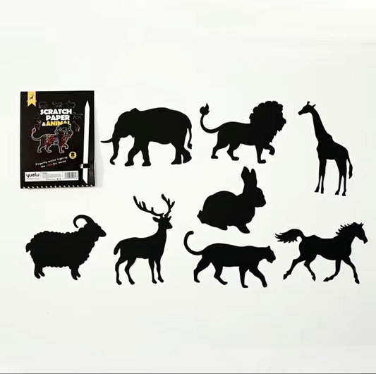 Animal Scratch Art