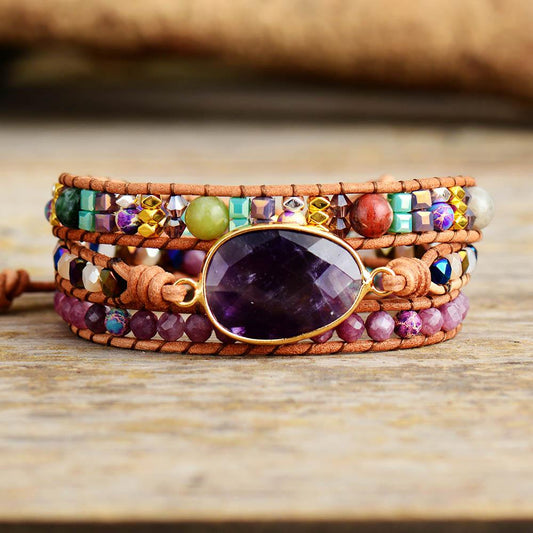 Healing Amethyst Protection Bracelet