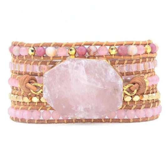 Golden Rose Quartz Bracelet