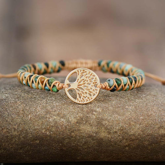 Tree of Life African Jasper Bracelet