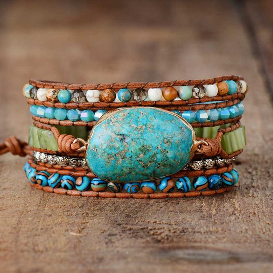 Twisted Ocean Jasper Wrap